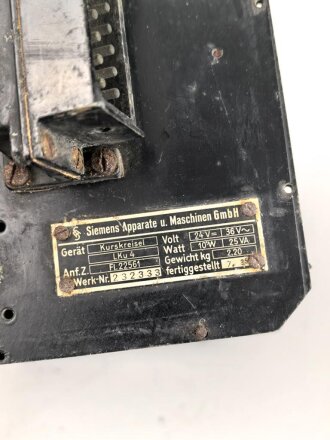 Luftwaffe Kurskreisel Fl 22561, Funktion nicht geprüft, u.a. in Ju88, Me110 verbaut
