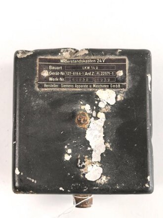 Luftwaffe Widerstandskasten 24V, Fl 22571-1. Für...