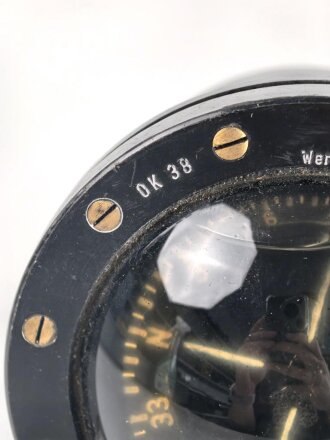 Luftwaffe Orterkompass OK38, Fl 23234. Funktion nicht geprüft