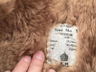 British 1941 dated Royal Air Force Irvin Flying trousers. Good condition, unfortunately the outer pockets removed. All zippers and buttons work
