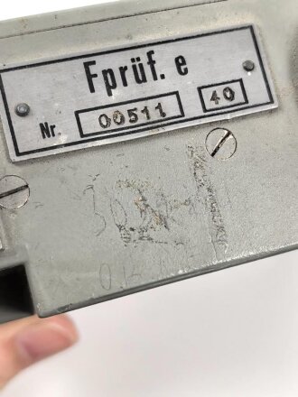 Frequenzprüfgerät e ( Fprüf.e. ) Wehrmacht datiert 1940. Originallack, Optisch einwandfrei, Funktion nicht geprüft