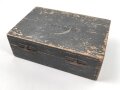 Transportkasten zum Frequenzprüfgerät b der Wehrmacht. Originallack
