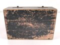 Transportkasten zum Frequenzprüfgerät b der Wehrmacht. Originallack