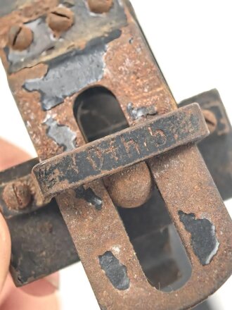 Kopfbügel zum "Panzer" Kopfhörer der Wehrmacht. Doppelfernhörer b. Ungereinigtes Stück