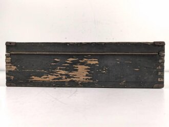 Luftwaffe, Transportkasten "Feldprüfgerät für Fahrt- und Höhenmesser Fl 22886"  Originallack, grob gereinigt