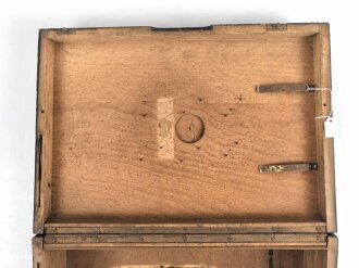Luftwaffe, Transportkasten "Feldprüfgerät für Fahrt- und Höhenmesser Fl 22886"  Originallack, grob gereinigt