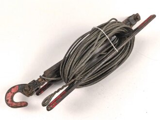 Abspannvorrichtung, vermutlich für einen Steckmast . Originallack, Gesamtlänge der Spanneinrichtung 31cm
