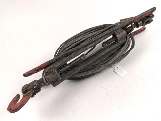 Abspannvorrichtung, vermutlich für einen Steckmast . Originallack, Gesamtlänge der Spanneinrichtung 31cm
