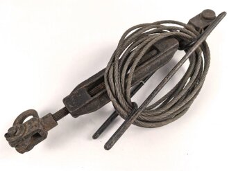 Abspannvorrichtung, vermutlich für einen Steckmast . Originallack, Gesamtlänge der Spanneinrichtung 40cm