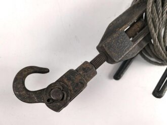 Abspannvorrichtung, vermutlich für einen Steckmast . Originallack, Gesamtlänge der Spanneinrichtung 40cm
