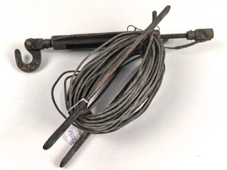 Abspannvorrichtung, vermutlich für einen Steckmast . Originallack, Gesamtlänge der Spanneinrichtung 33cm