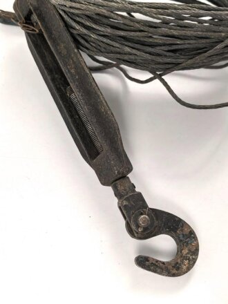 Abspannvorrichtung, vermutlich für einen Steckmast . Originallack, Gesamtlänge der Spanneinrichtung 33cm