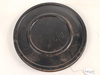 Tonrolle in Verpackung für Tonschreiber d " Dora" der Wehrmacht. Originallack, ungereinigt
