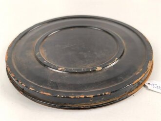 Verpackung für Tonrolle zumTonschreiber d " Dora" der Wehrmacht. Originallack, ungereinigt