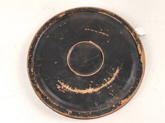 Verpackung für Tonrolle zumTonschreiber d " Dora" der Wehrmacht. Originallack, ungereinigt