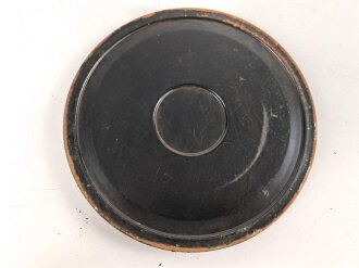 Verpackung für Tonrolle zumTonschreiber d " Dora" der Wehrmacht. Originallack, ungereinigt