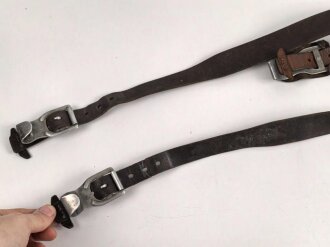 Luftwaffe Koppeltragegestell, frühes Stück mit Aluminiumbeschlägen, Kammerstück von 1939, ungeschwärztes Stück