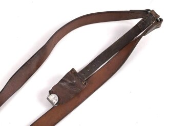 Luftwaffe Koppeltragegestell, frühes Stück mit Aluminiumbeschlägen, Kammerstück von 1939, ungeschwärztes Stück