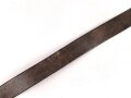 Luftwaffe , Koppel für Mannschaften. Aluminiumschloss mit Lederzunge von 1938. Zugehöriger, ungeschwärzter Koppelriemen, ebenfalls von 1938. Gesamtlänge 102cm