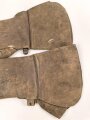 Luftwaffe , Paar Lederhandschuhe für Angehörige des fliegenden Personal. Stärker getragen, die Druckknöpfe defekt