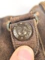 Luftwaffe , Paar Lederhandschuhe für Angehörige des fliegenden Personal. Stärker getragen, die Druckknöpfe defekt
