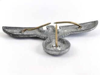 Adler für eine Schaftmütze das SA, Ausführung ab 1938, Zink versilbert