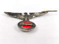Adler für eine Schirmmütze für politische Leiter der SA, Ausführung bis 1938, ein Splint fehlt. Flügelspannweite 49mm