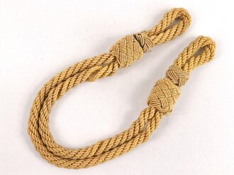 Schirmmützenkordel III.Reich,  Gesamtlänge 29cm