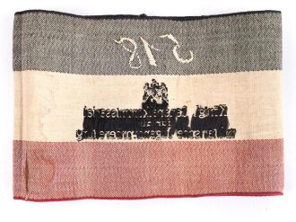 Armbinde " Königl. Generalkommissariat für die militärische Jugendvorbereitung"