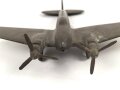 Schweres Flugzeugmodell aus Messing, Spannweite 32cm