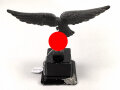 Luftwaffenadler als Tischdekoration. Zink versilbert, Flügelspannweite 17,5cm