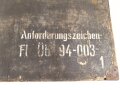 Luftwaffe, Transportkasten Modell für Fliegererkennungsdienst Fl Üb 94-003. Originallack, grob gereinigt. maße 54 x 77 x 20