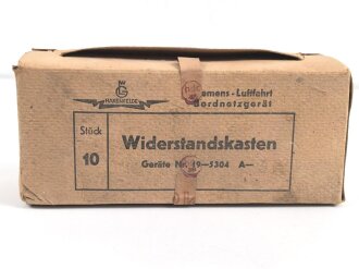 Luftwaffe , Widerstandskasten Gerät 9-5304 A-2 . Ungebraucht, sie erhalten ein ( 1 ) Stück aus der originalen Umverpackung