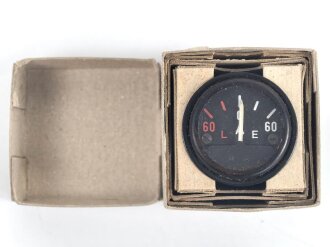 Luftwaffe, Strommesser mit Innenbeleuchtung Fl 32509-2. Ungebraucht, in der originalen Umverpackung