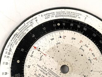 Luftwaffe, Dreieckrechner DR2 , FL Nummer 23825, Hersteller Plath 1938. Unvollständiges Stück