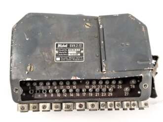 Luftwaffe , Schalt- und Verteilerkasten SVK   2-17. Anfordererzeichen Fl 47261. Michel Werke Augsburg. Ungereinigter Dachbodenfund