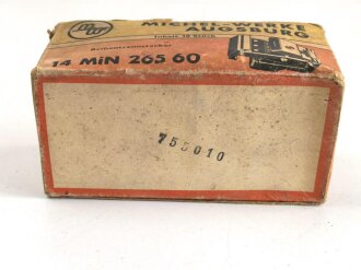 Luftwaffe , 10 Stück Reihentrennstecker " 14 MIN 265 60" in originaler Umverpackung der " Michel-Werke Augsburg"  Ungereinigter Dachbodenfund