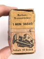 Luftwaffe , 10 Stück Reihentrennstecker " 1 MIN 265 60" in originaler Umverpackung der " Michel-Werke Augsburg"  Ungereinigter Dachbodenfund