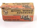 Luftwaffe , 8 Stück Reihensteckdurchführung " 8 MIN 265 50" in originaler Umverpackung der " Michel-Werke Augsburg"  Ungereinigter Dachbodenfund