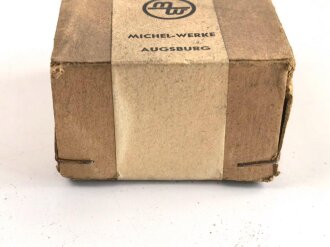 Luftwaffe , Magnetschalter 19-9004 K-1, Hersteller Michel Werke Augsburg. Original verpacktes Stück aus Dachbodenfund, ungeöffnet