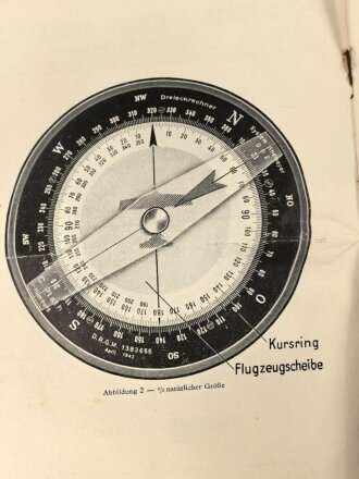 Luftwaffe, Beschreibung des Dreieckrechners DR2, 16 Seiten, DIN A5, C.Plath hamburg