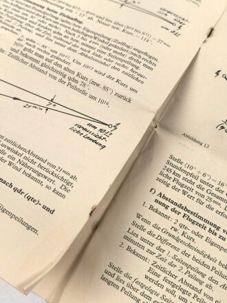 Luftwaffe, Beschreibung des Dreieckrechners DR2, 16 Seiten, DIN A5, C.Plath hamburg