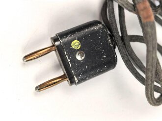 Doppelfernhörer b datiert 1945 (Ausführung für Fahrzeuge ) Gummimuscheln fehlen, Funktion nicht geprüft