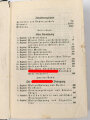Adolf Hitler "Mein Kampf" blaue Ganzleinenausgabe in stark gebrauchtem Zustand, Führerbild fehlt, Wasserschaden