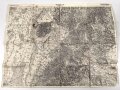 Landkarte Wehrmacht "Freiburg i. Br." Sonderausgabe, Maße 59 x 76 cm, leicht angekokelt