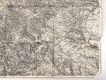 Landkarte Wehrmacht "Freiburg i. Br." Sonderausgabe, Maße 59 x 76 cm, leicht angekokelt