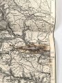 Landkarte Wehrmacht "Freiburg i. Br." Sonderausgabe, Maße 59 x 76 cm, leicht angekokelt