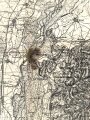 Landkarte Wehrmacht "Freiburg i. Br." Sonderausgabe, Maße 59 x 76 cm, leicht angekokelt