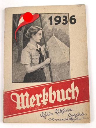 "Merkbuch 1936" einer Angehörigen im BDM.,...