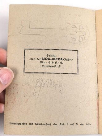 "Merkbuch 1936" einer Angehörigen im BDM.,...